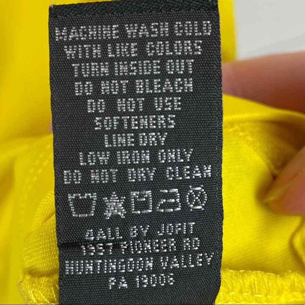 Jofit Yellow Racerback Performance Tank - Picture 5 of 6